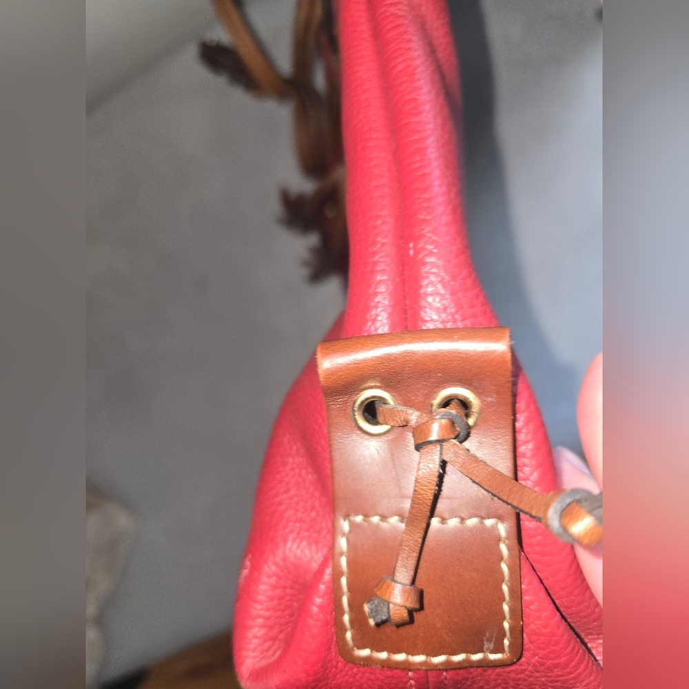 Dooney & Bourke Burgundy Leather Tote/Crossbody - Picture 12 of 13